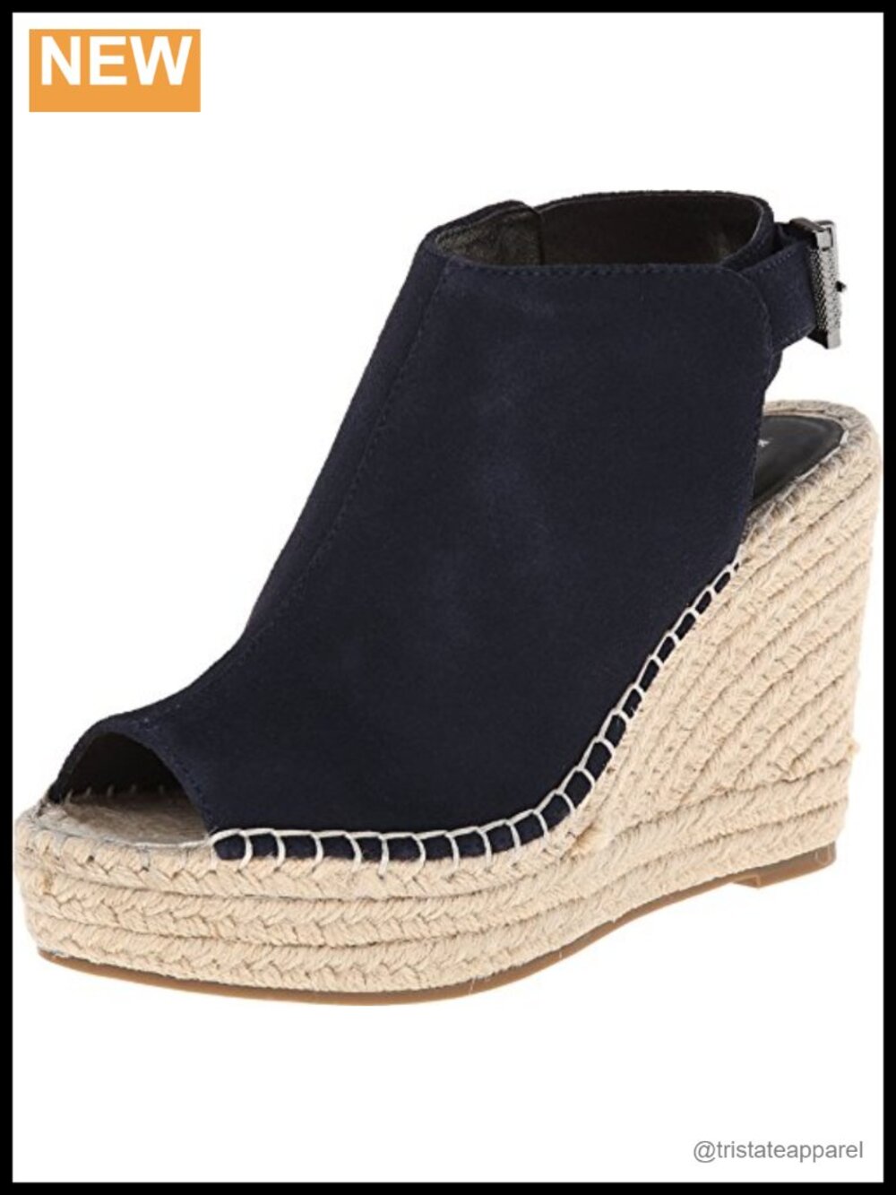 Kenneth Cole New York Women's Olivia Mule Wedge Sandal Peep Toe Casual